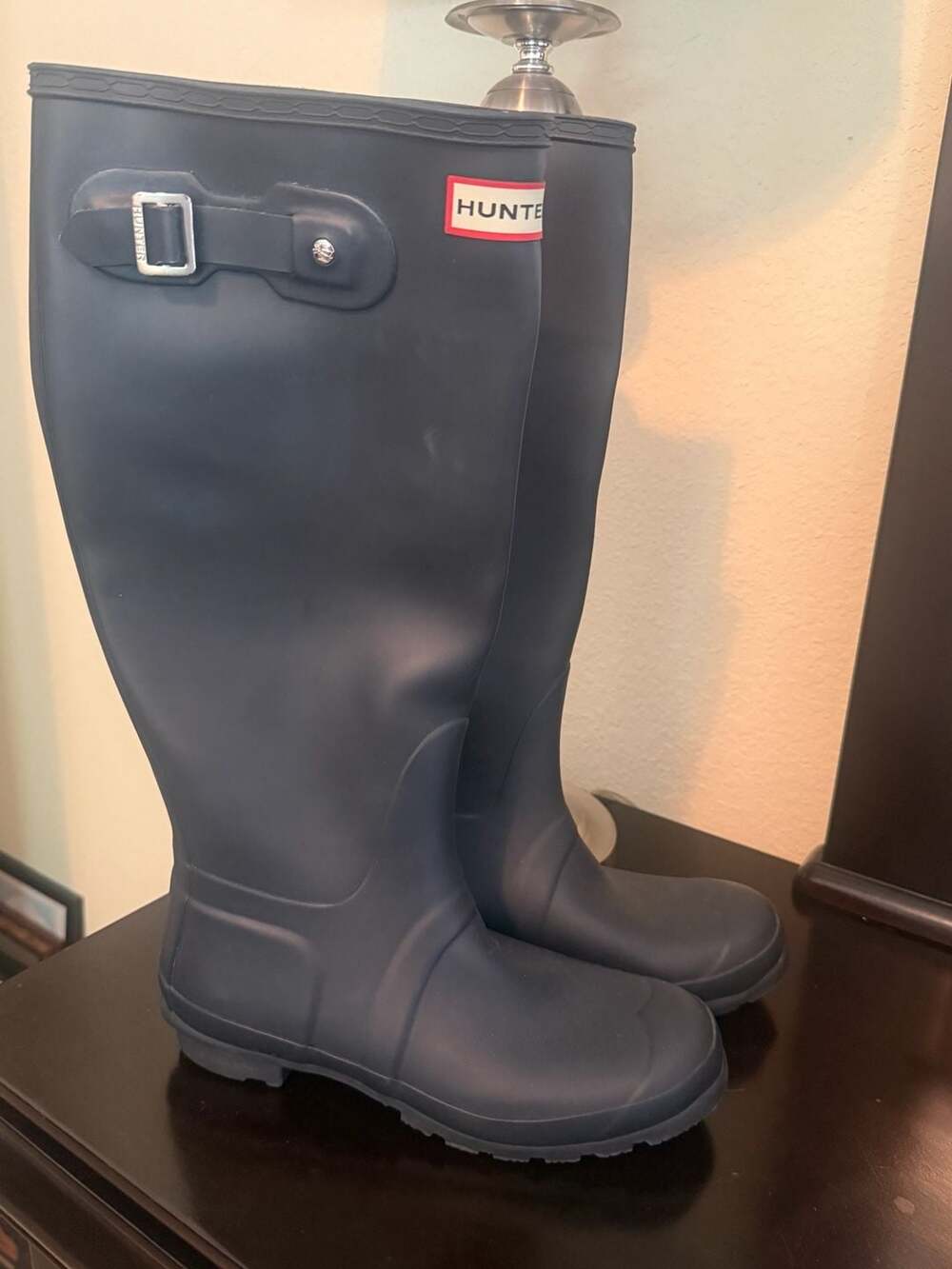 Hunter Women's Original Tall Rain Boots Navy Size US 8 / EU 39
